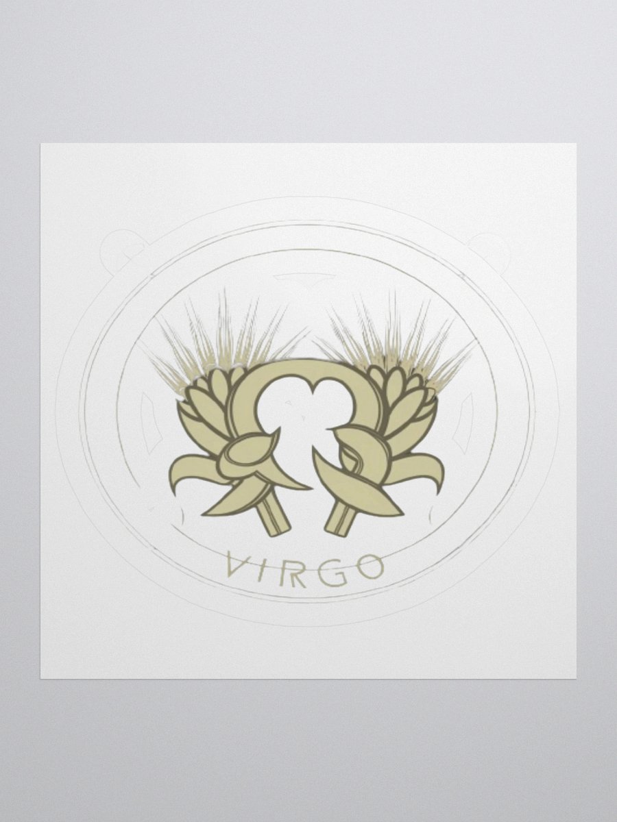 Virgo Zodiac Sticker - Maiden with Wheat - Durable Vinyl product image (1)