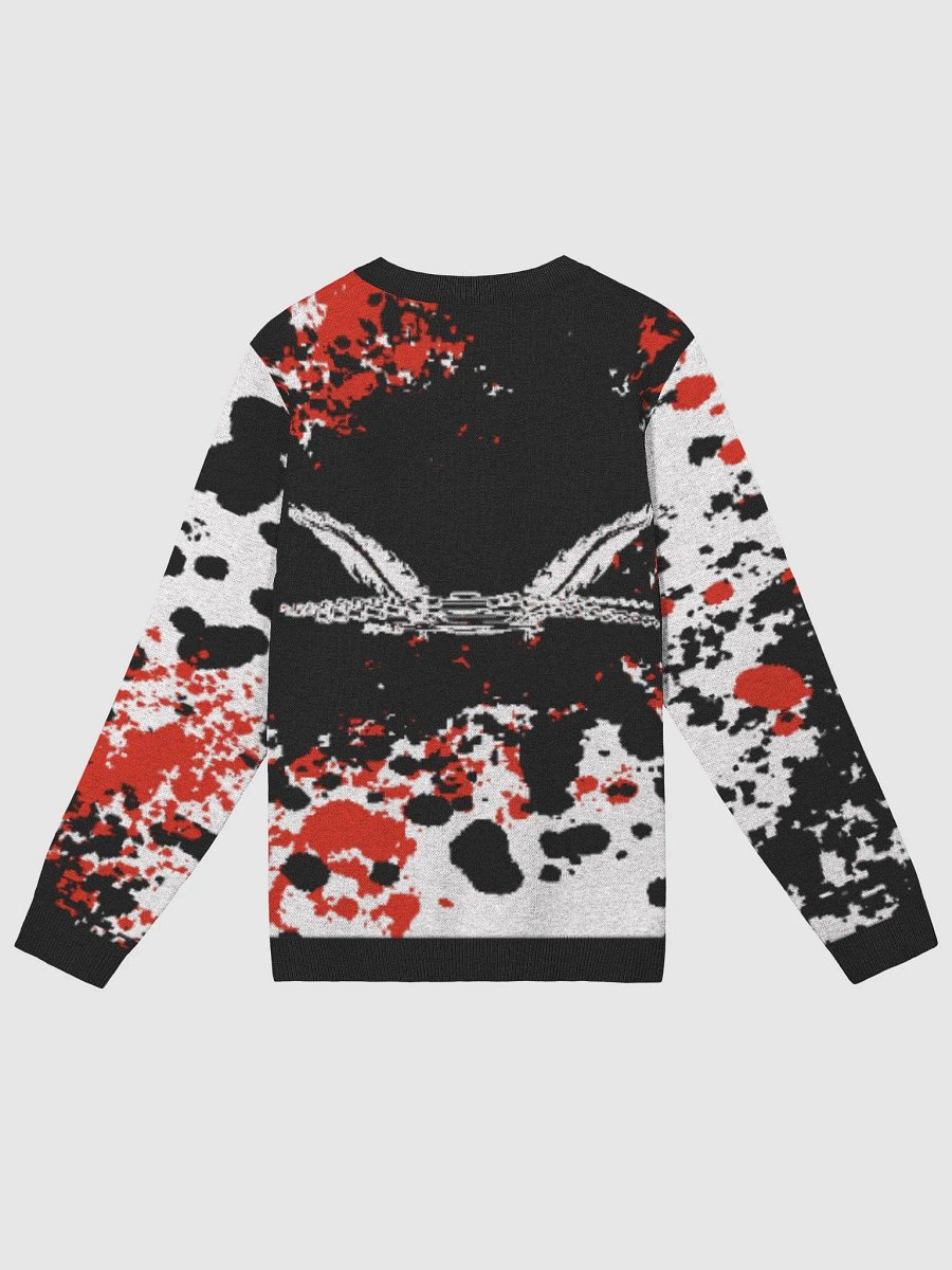 White HApex Gear Black Logo Knitted Crewneck Sweater Classic Fit product image (2)