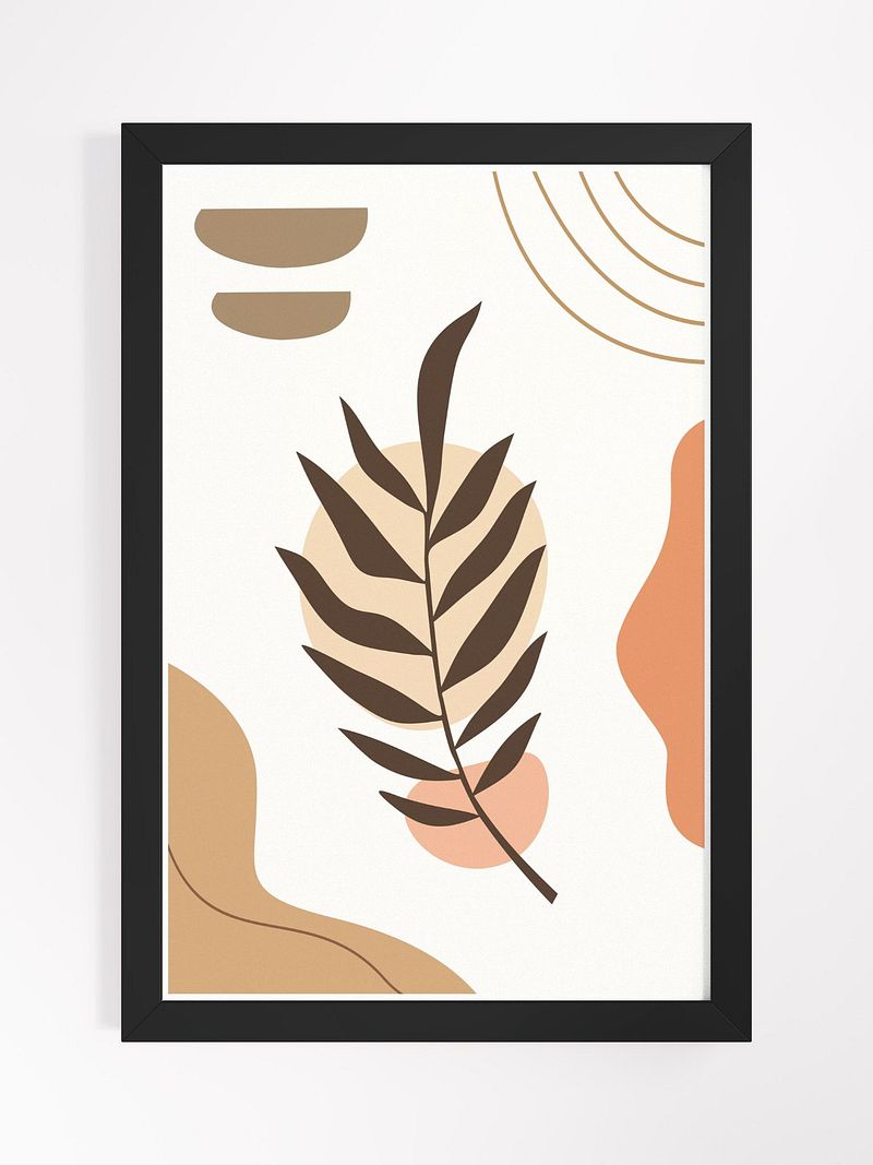 Autumnal Elegance Framed Poster