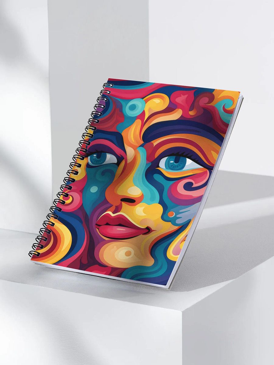 Swirling Portrait Spiral Notebook product image (3)