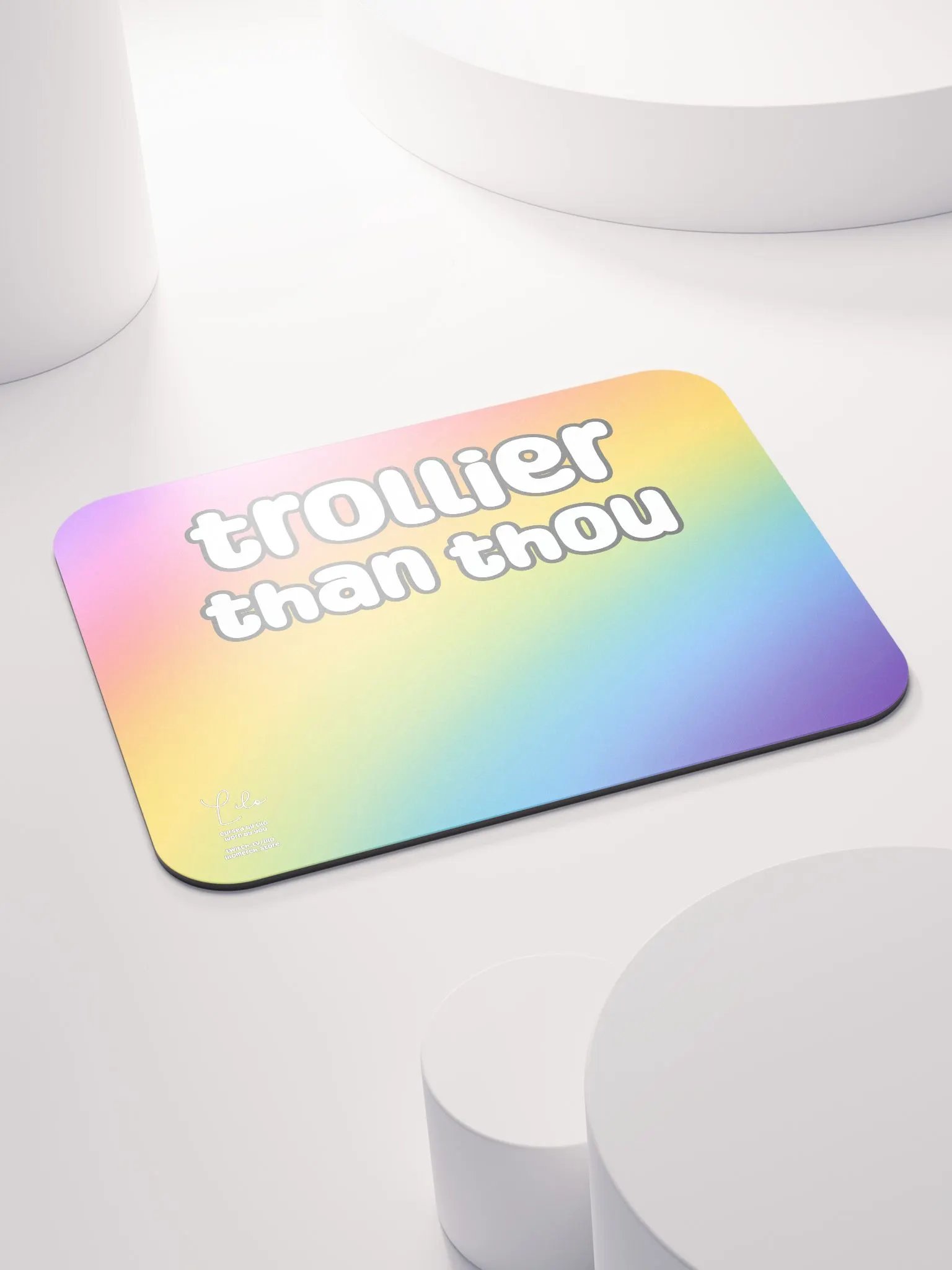Trollier Than Thou Medium Mouse Mat - rainbow product image (4)