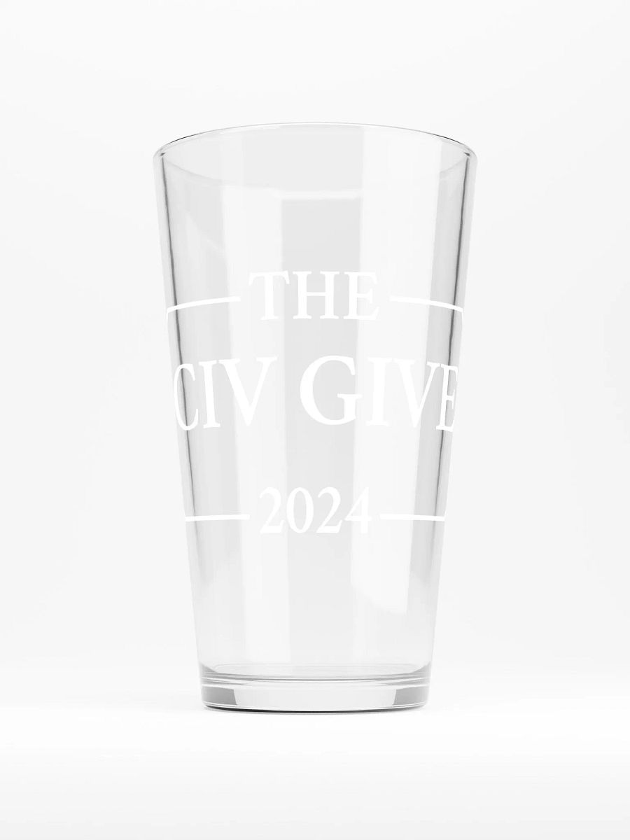 Civ Give Pint Glass alternate logo product image (1)
