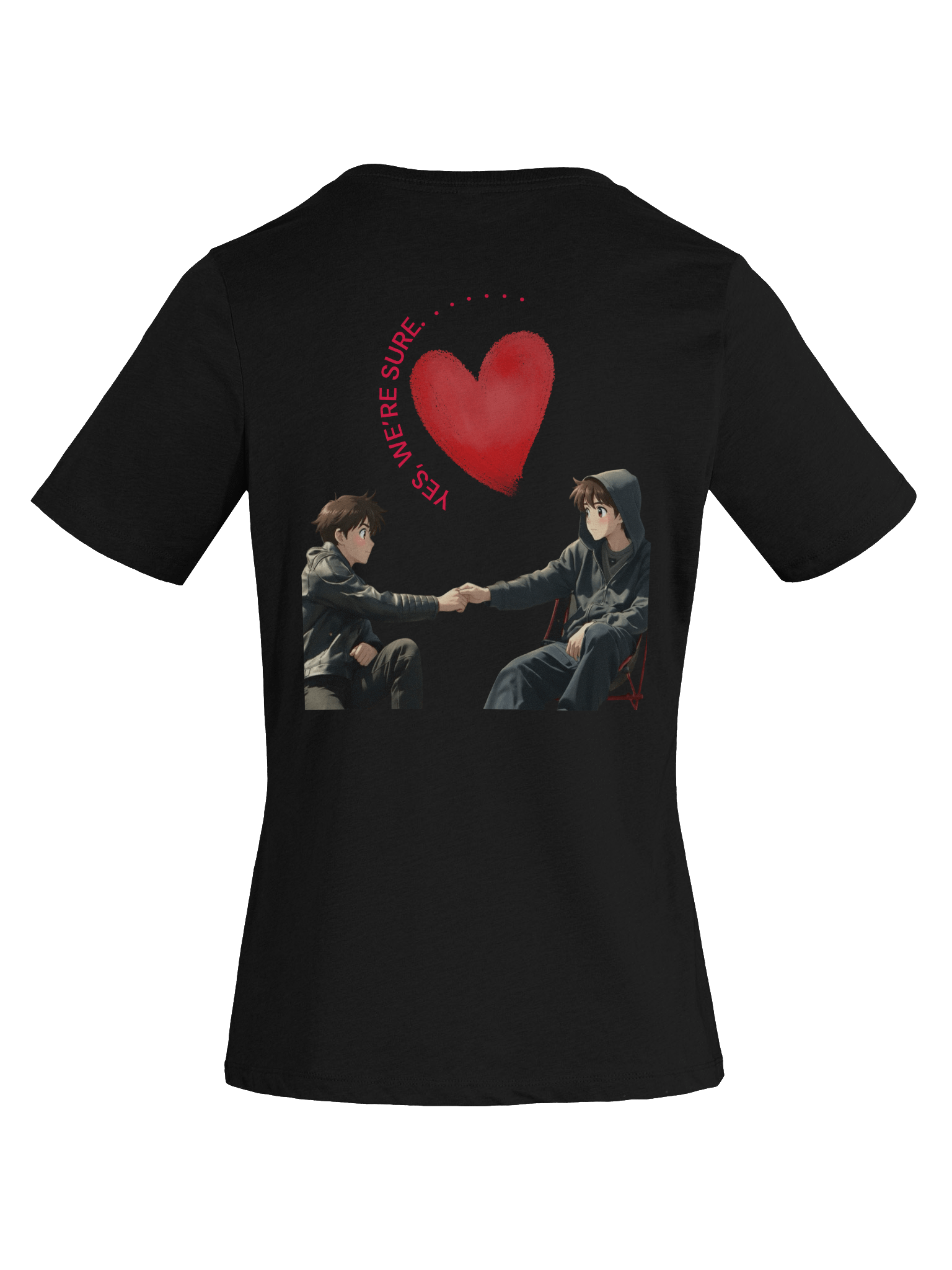 Sassy Red Distressed ARE YOU SURE V-Neck Tee product image (16)