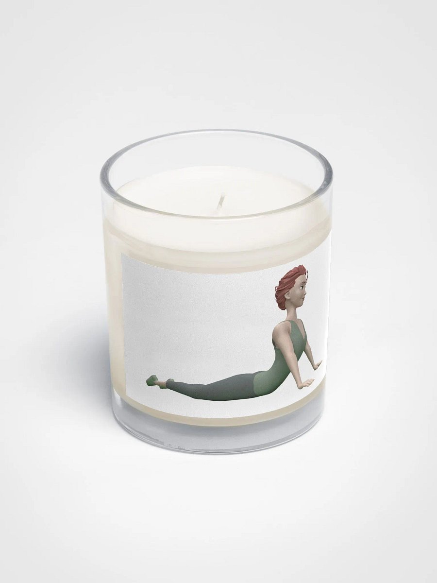 Bougie en cire de soja dans un bocal en verre transparent product image (1)