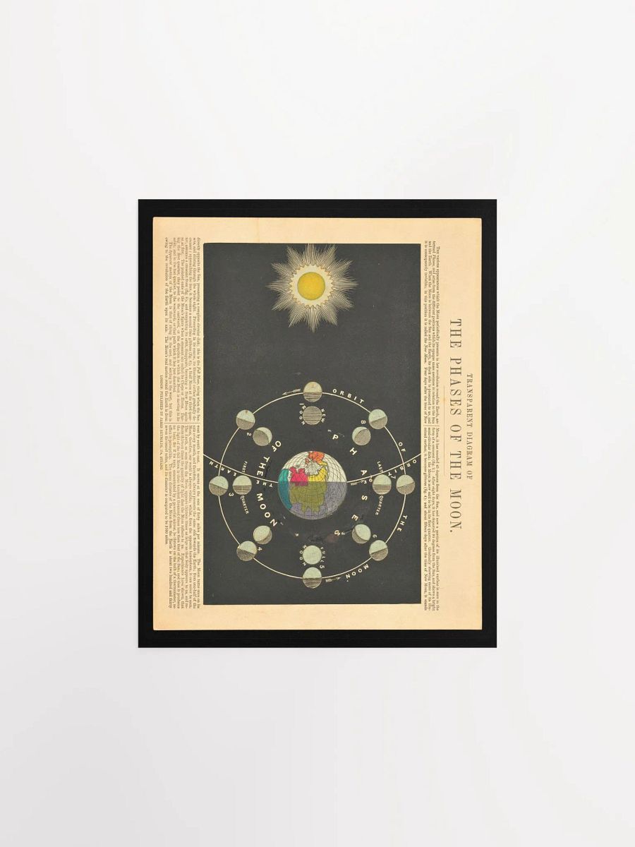 Wall Poster "Transparent Diagram of the Phases of the Moon" by Ludwig Prentzinger product image (13)