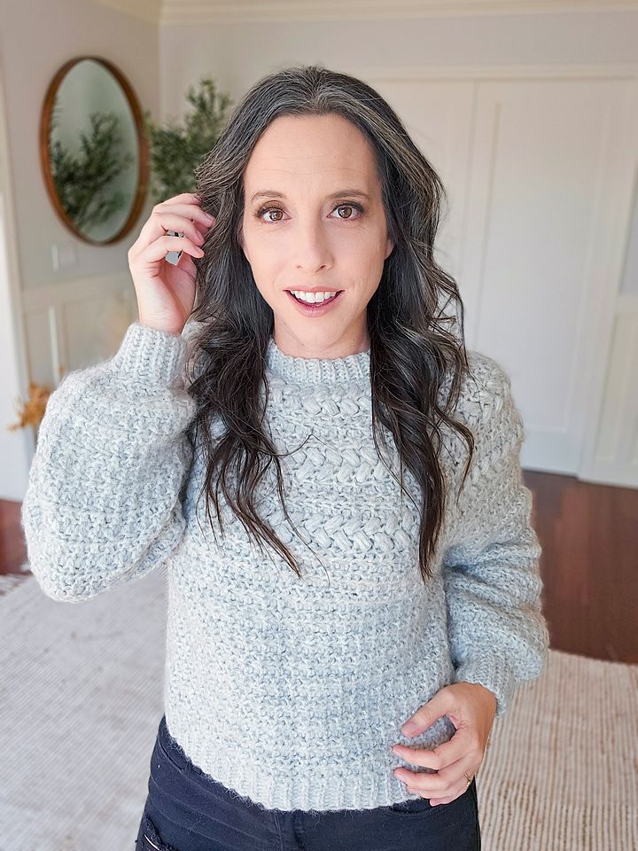 Macchiato Sweater Pattern Tutorial - Easy Puff Yoke Crochet Sweater (9 Sizes) product image (1)