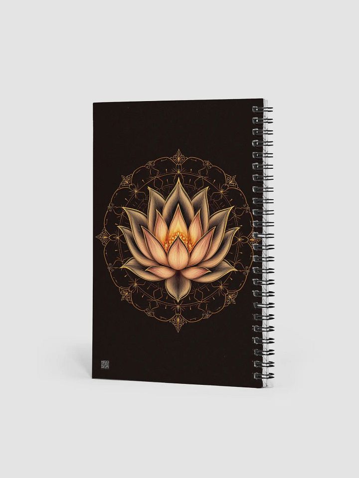 Golden Glow Lotus – Spiral Notebook product image (2)
