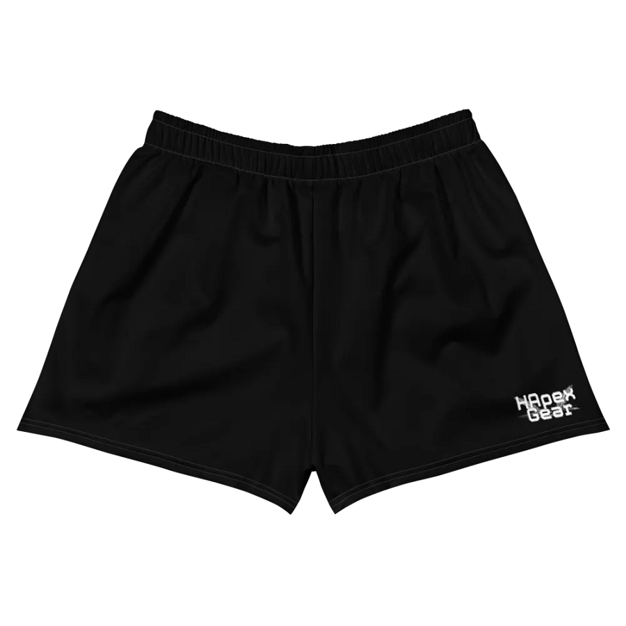 Unisex Athletic Shorts - Black - White HApex Gear White Logo product image (6)