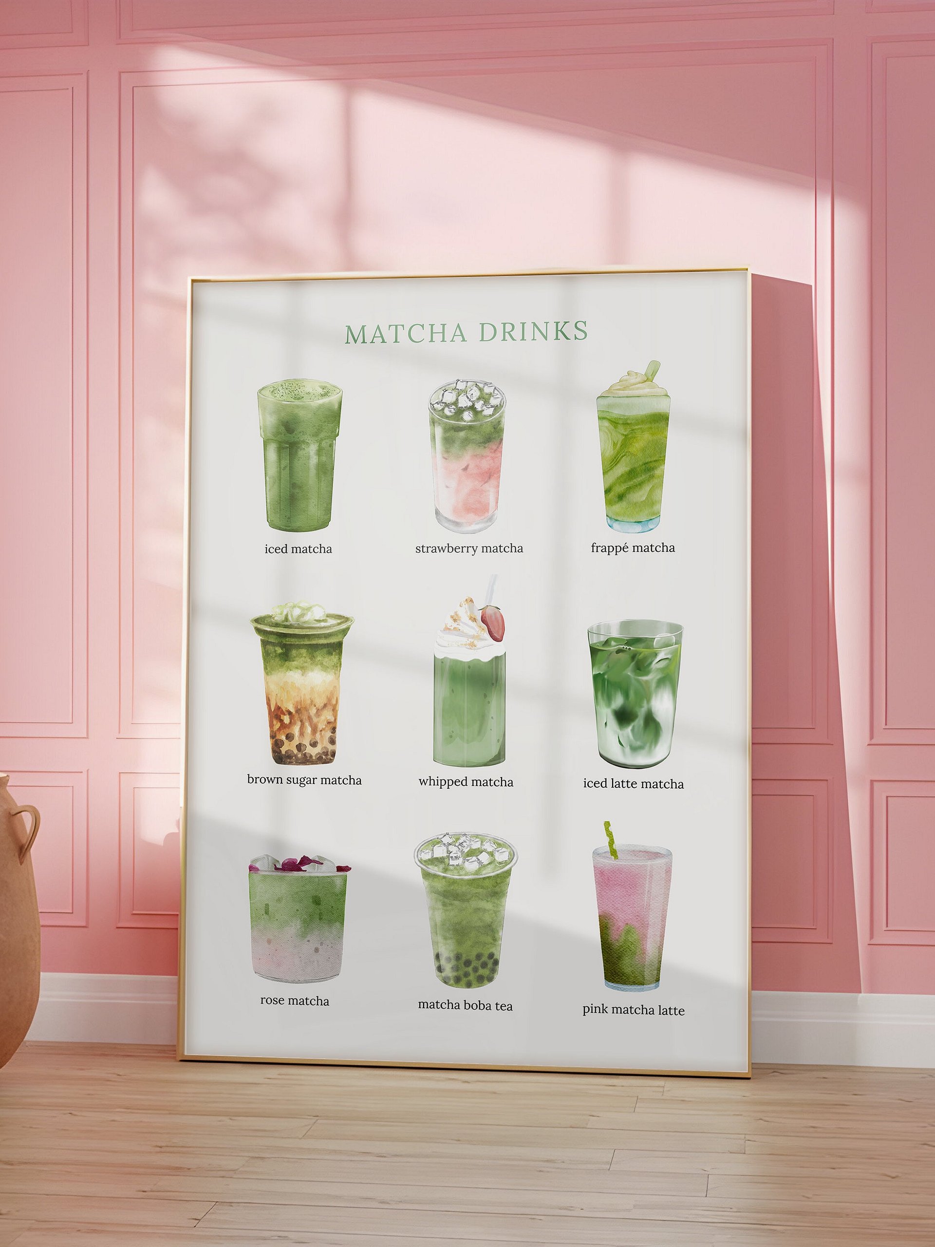 Matcha Drinks Watercolor product image (35)