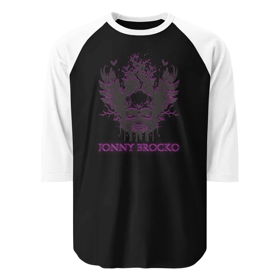 Jonny Brocko Skull Logo Baseball Tee product image (1)