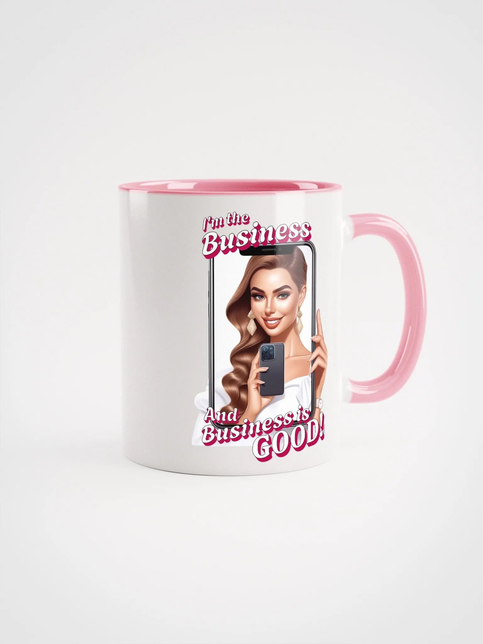 I'm The Business - Social Media Influencer - Ceramic Mug with Color Inside - v1 product image (1)