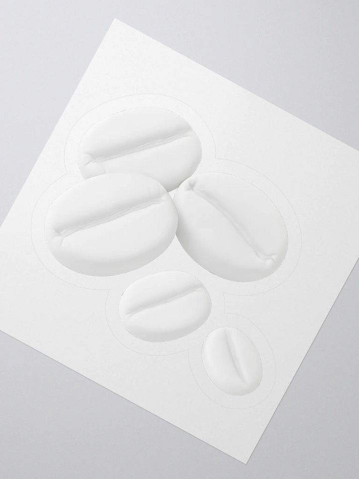They Are Coffee Beans I Swear! White Coffee Bean Sticker product image (2)