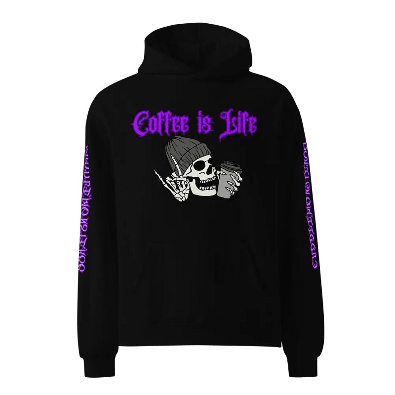 Coffee is Life Skeleton Hoodie