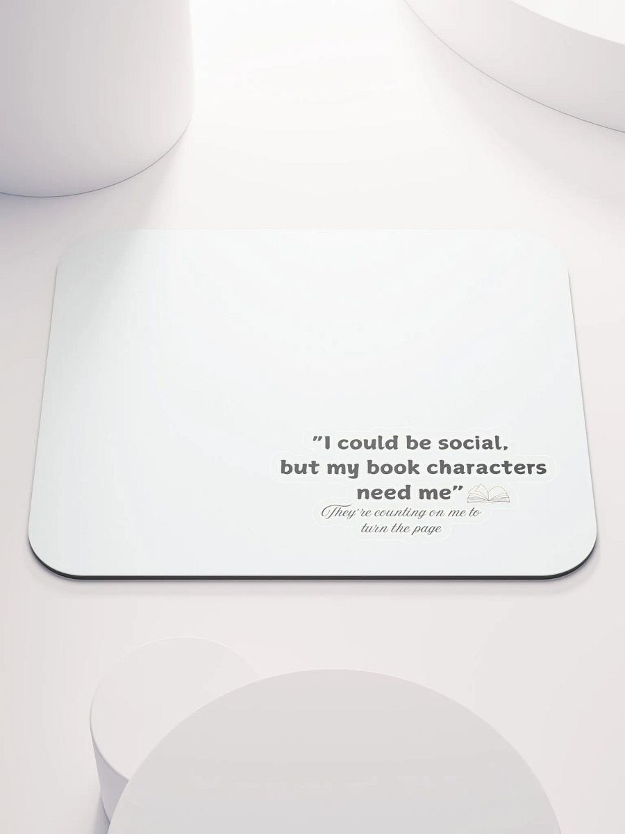 Book Characters Mouse Pad, Gifts for readers Bookworm gifts Funny mouse pad gift for book lovers Unique literary gifts product image (1)