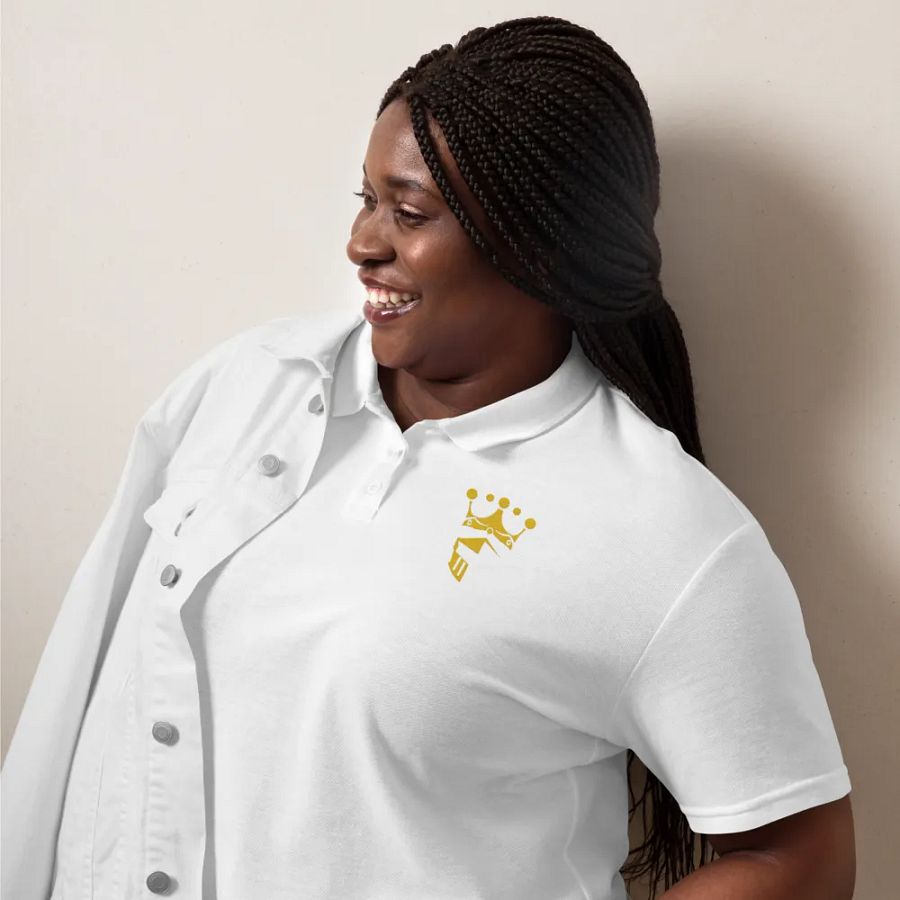King and crown embroider womens polo product image (49)