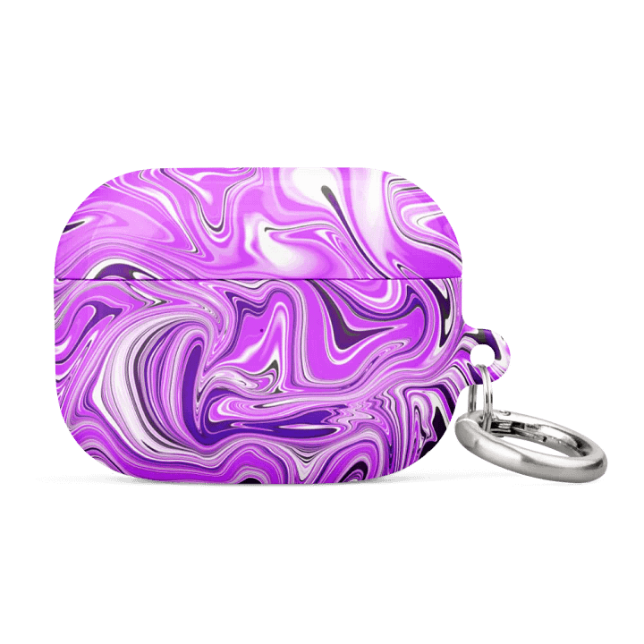 Case for AirPods® - Purple Digital Fluid Art product image (1)