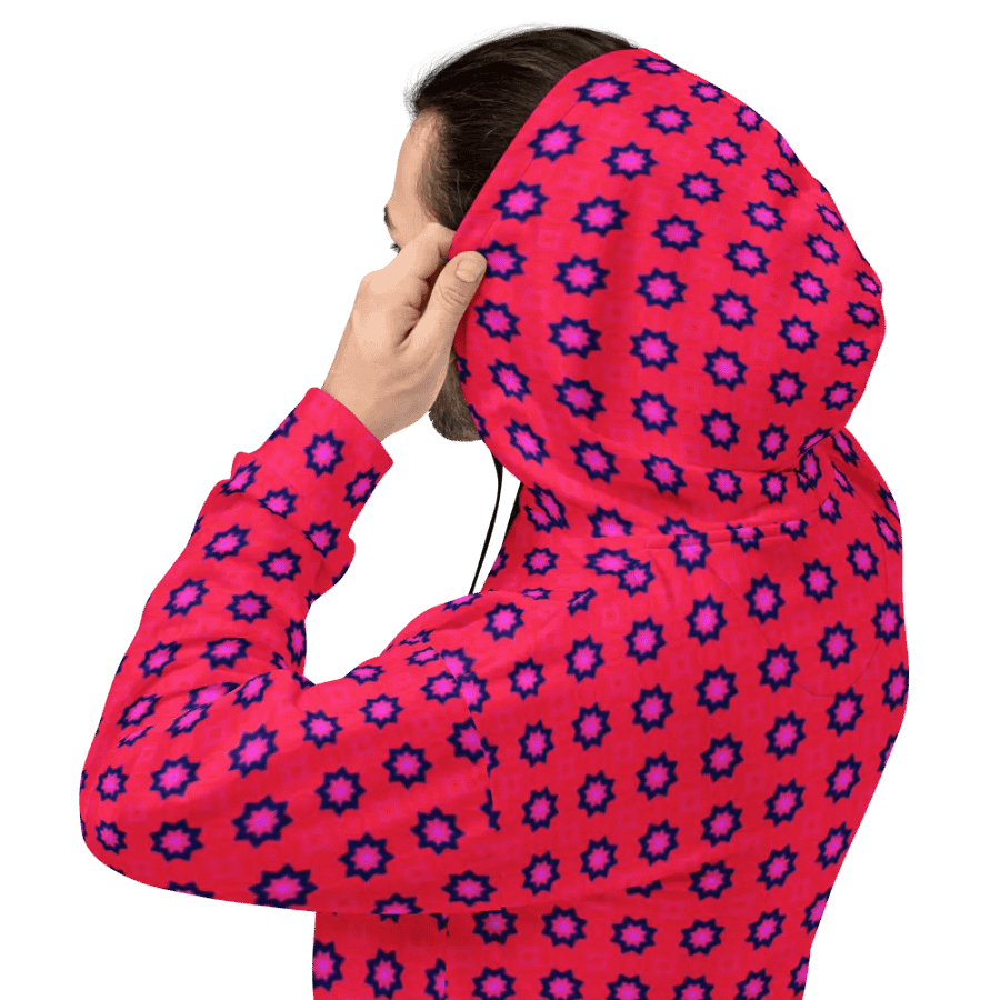 Abstract Red All Over Print Unisex Hoodie product image (9)
