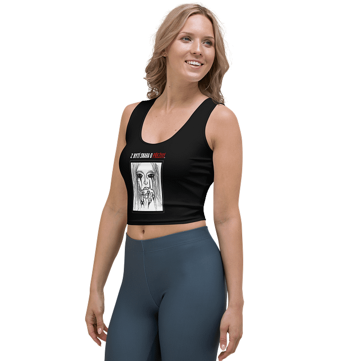 Přežít Black Crop Top product image (2)