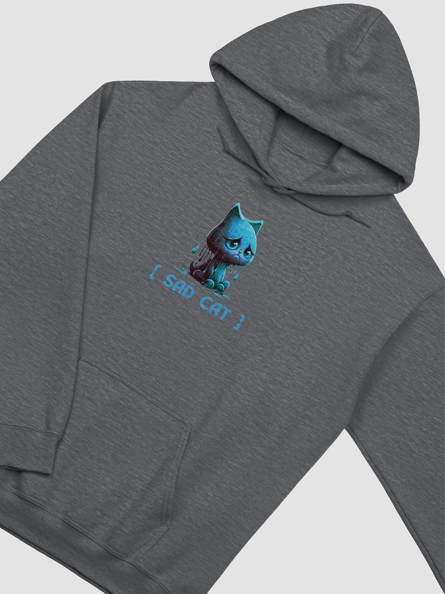 Blue Rain Sad Cat Hoodie product image (10)