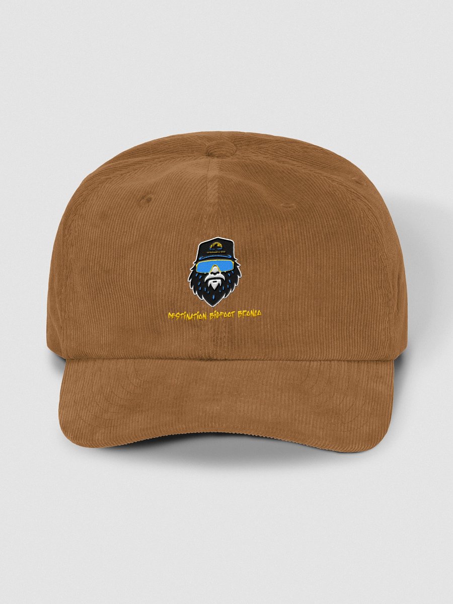 Destination Bigfoot Bronco Corduroy Bigfoot Logo Dad Hat (Camel) product image (1)
