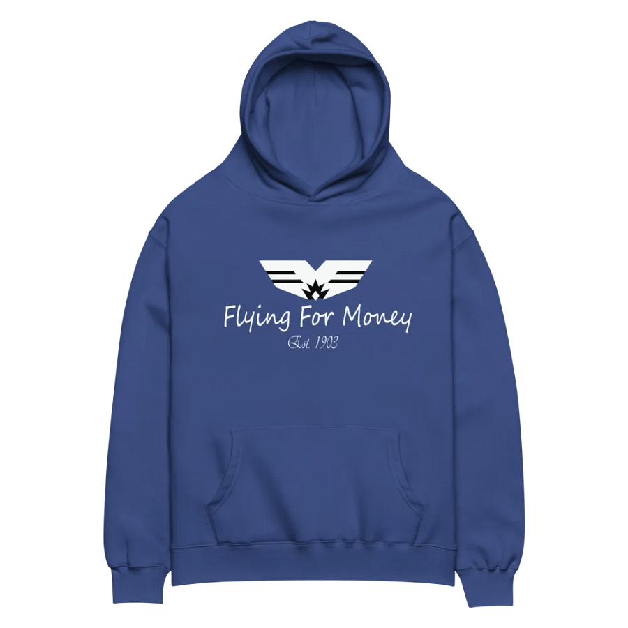 Blue premium hoodie product image (2)