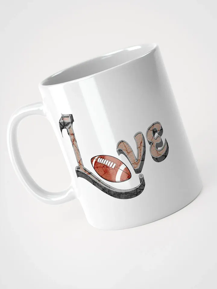 Love Football White Glossy Mug product image (2)