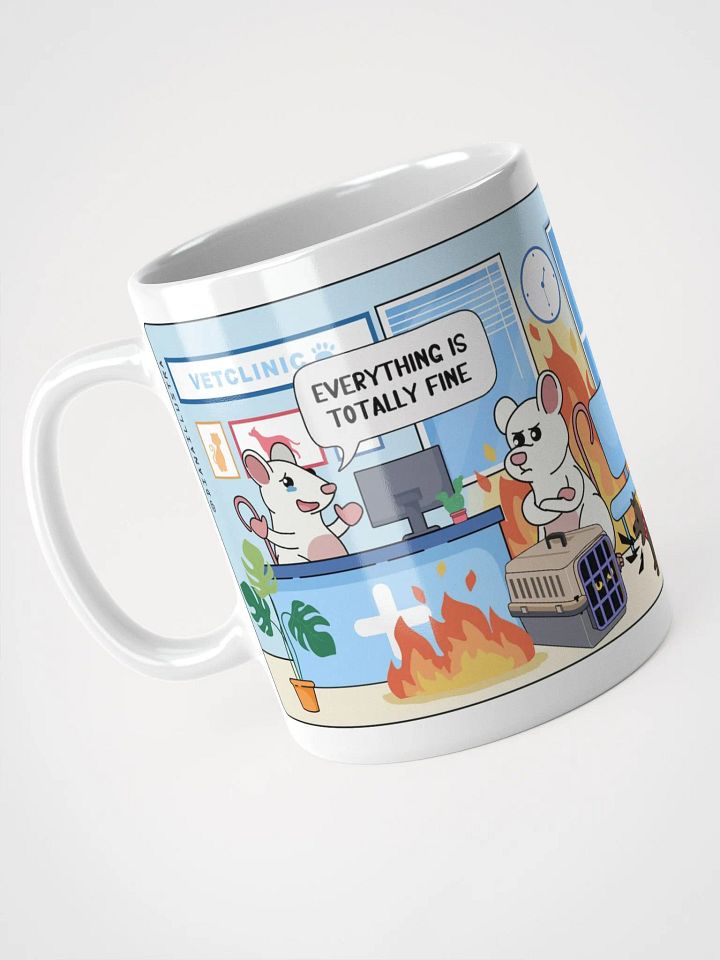 "Burning vet clinic" Ceramic mug product image (2)
