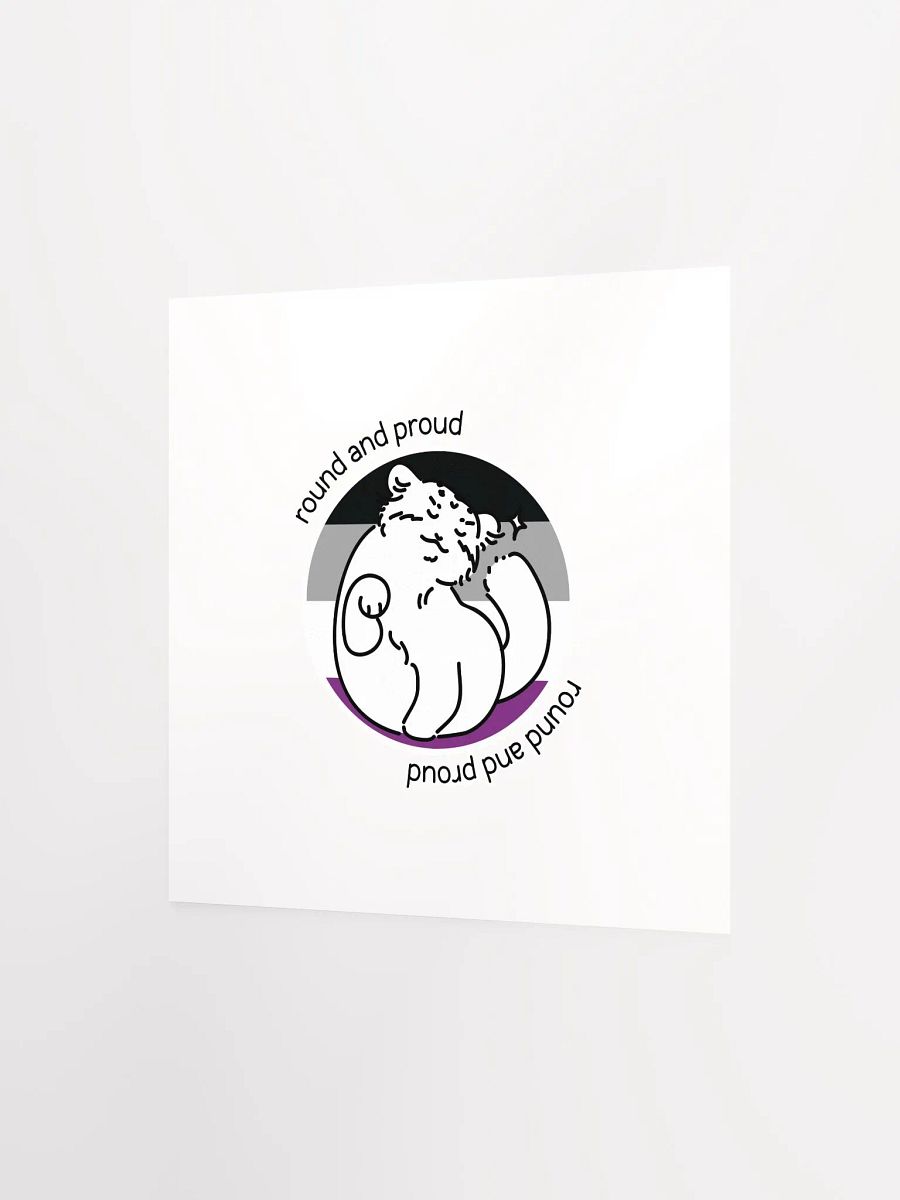 Round and Proud Manul Asexual Version - Matte Poster product image (2)