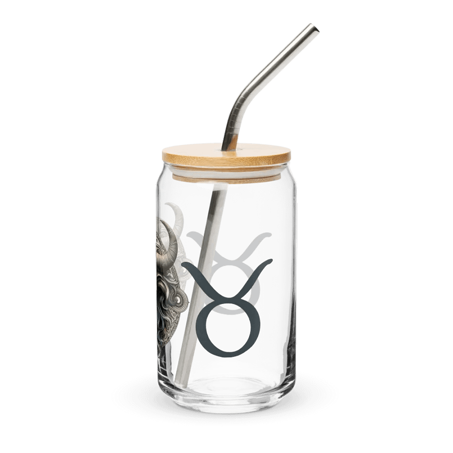 Taurus Zodiac Glass Can Sipper product image (4)