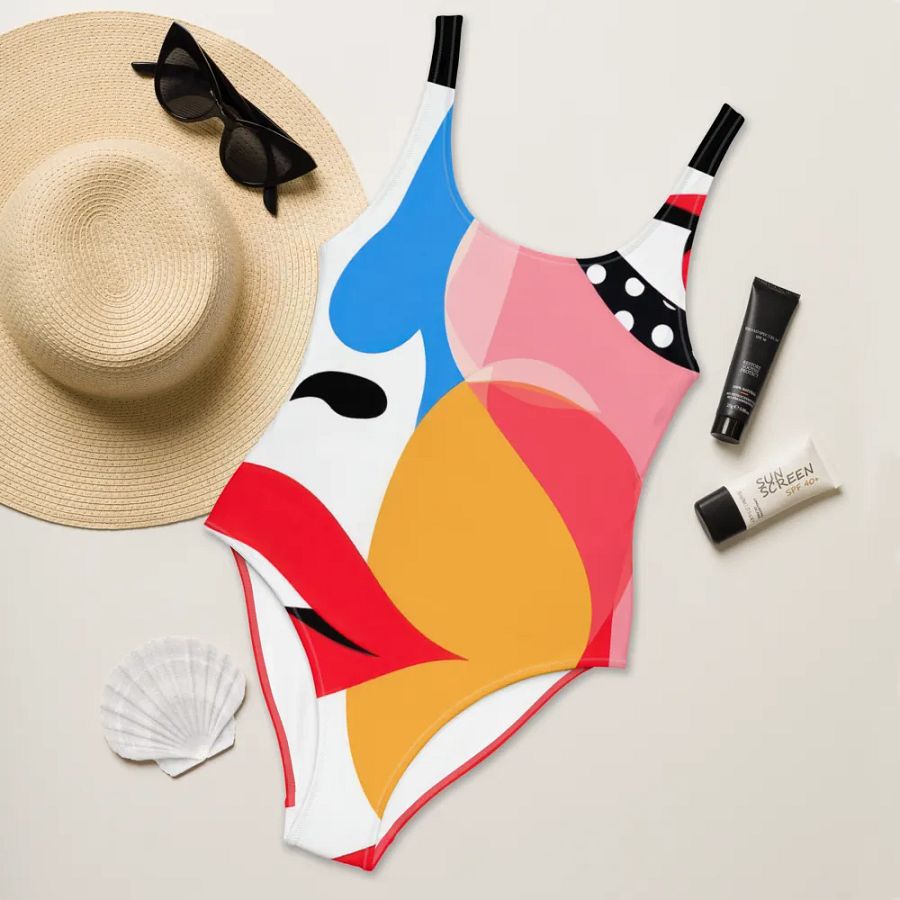 Abstract Vivid Expression All-Over Swimsuit product image (8)