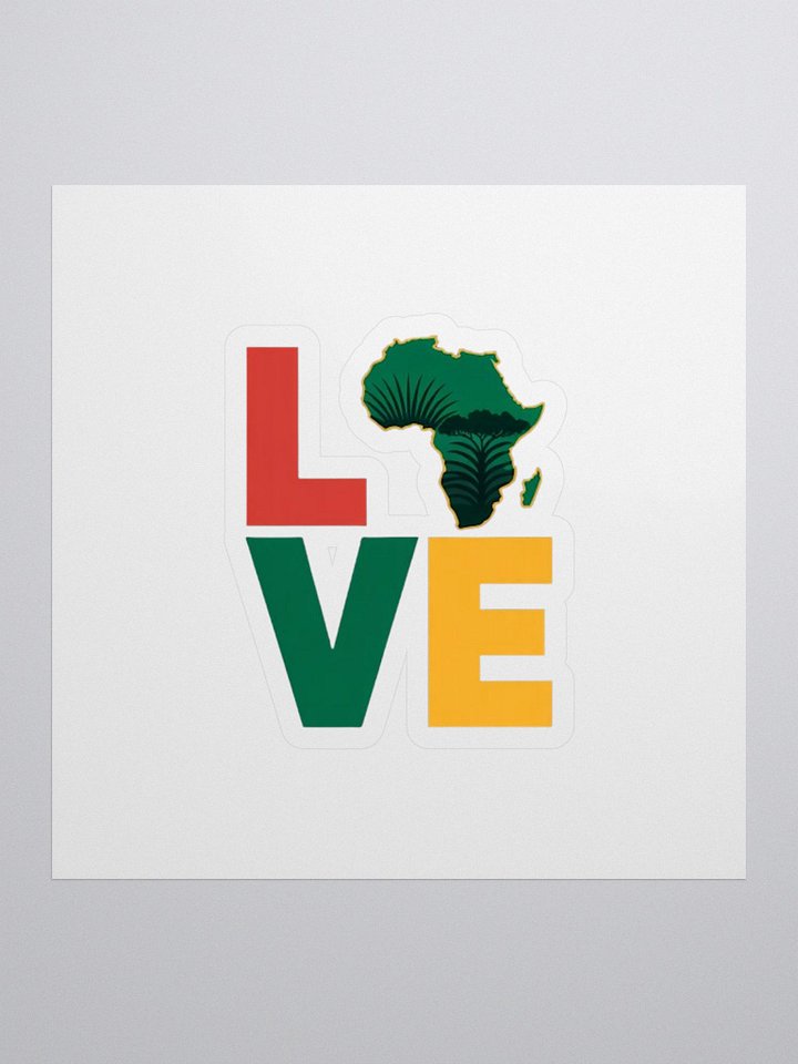 African Love Map of Africa Sticker product image (1)