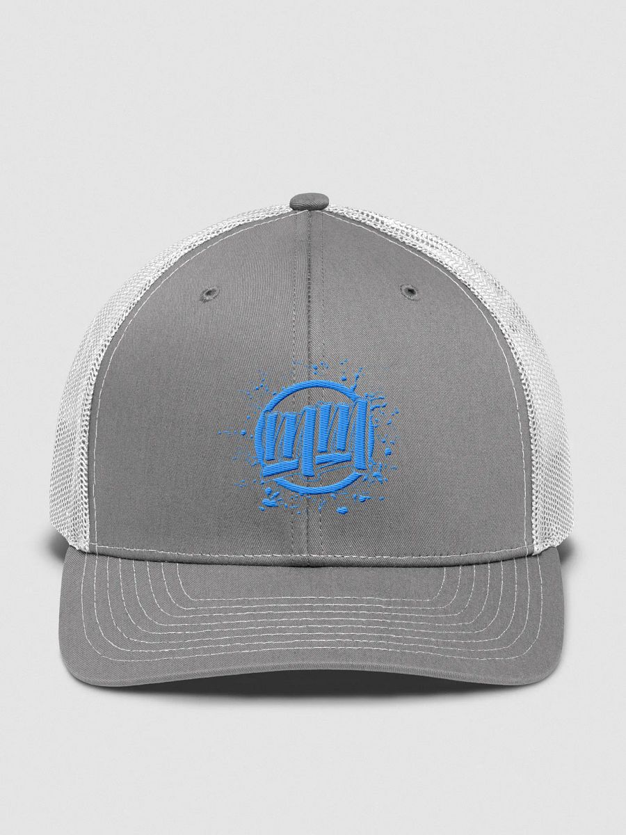 Mr Moist Blue Circle Splatter Trucker Hat product image (46)
