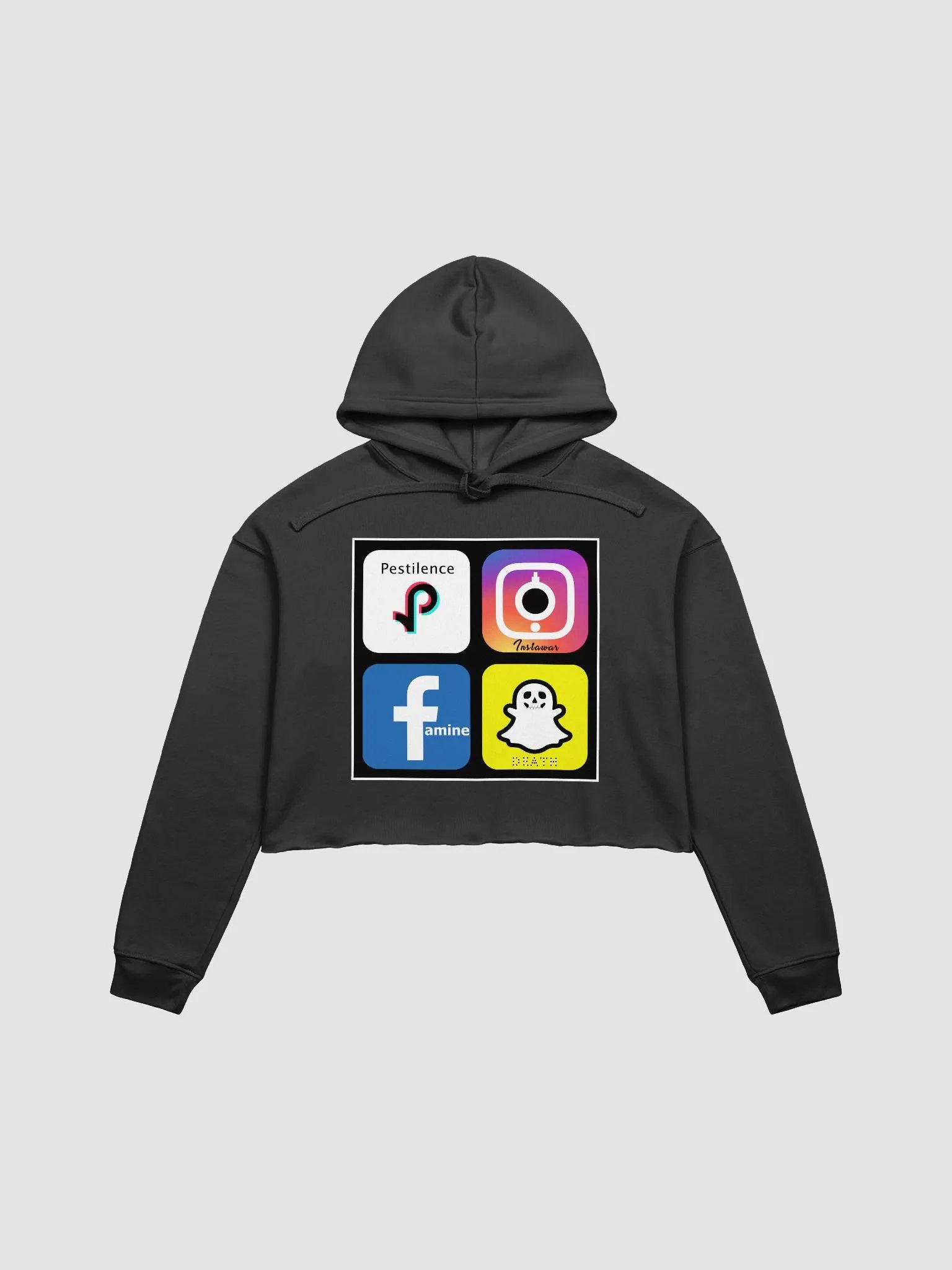 4 apps of the Apocalypse Crop Hoodie product image (9)