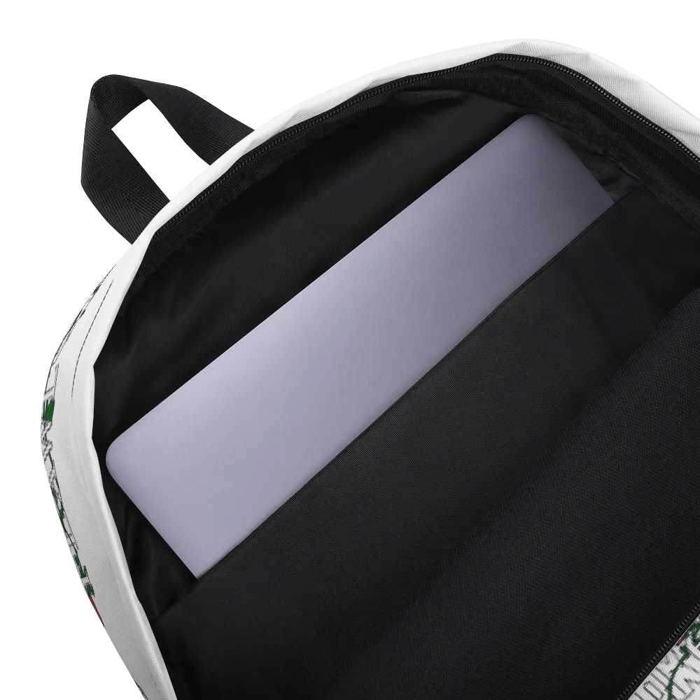 Flawless Garnets ONE PIECE Backpack Design 2 White product image (4)
