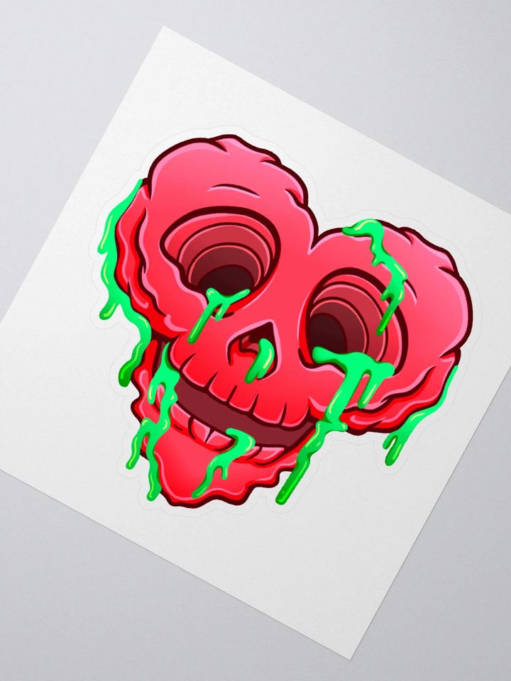 Toxic Heart Kiss Cut Sticker product image (2)