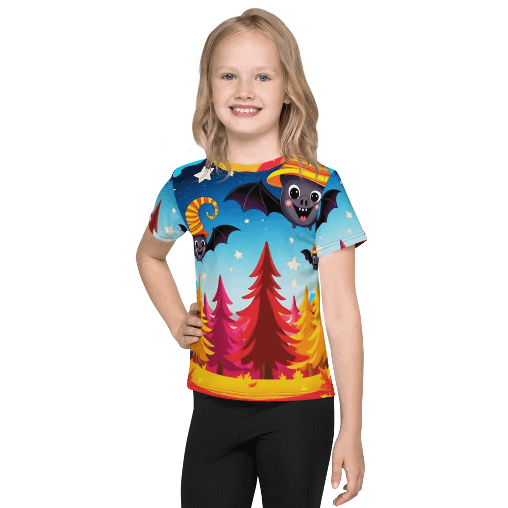 Rainbow Bat Magic Kids T Shirt product image (3)