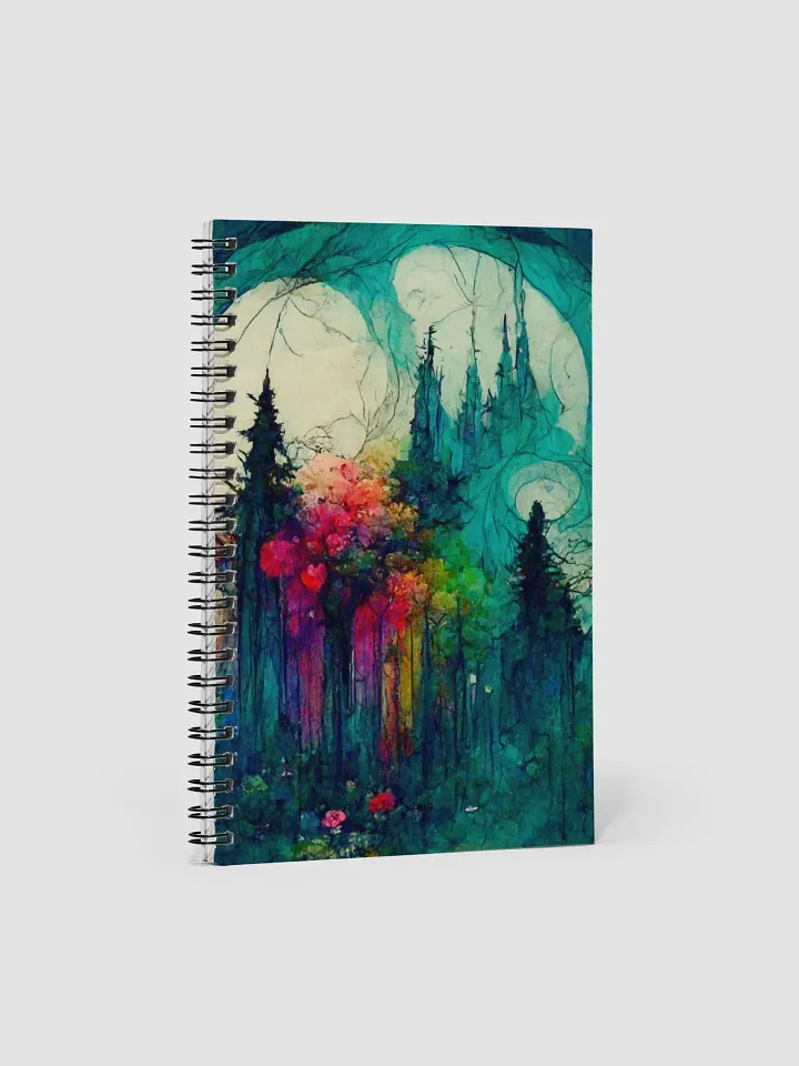 Moonlit Castle Dreams Spiral Notebook product image (1)