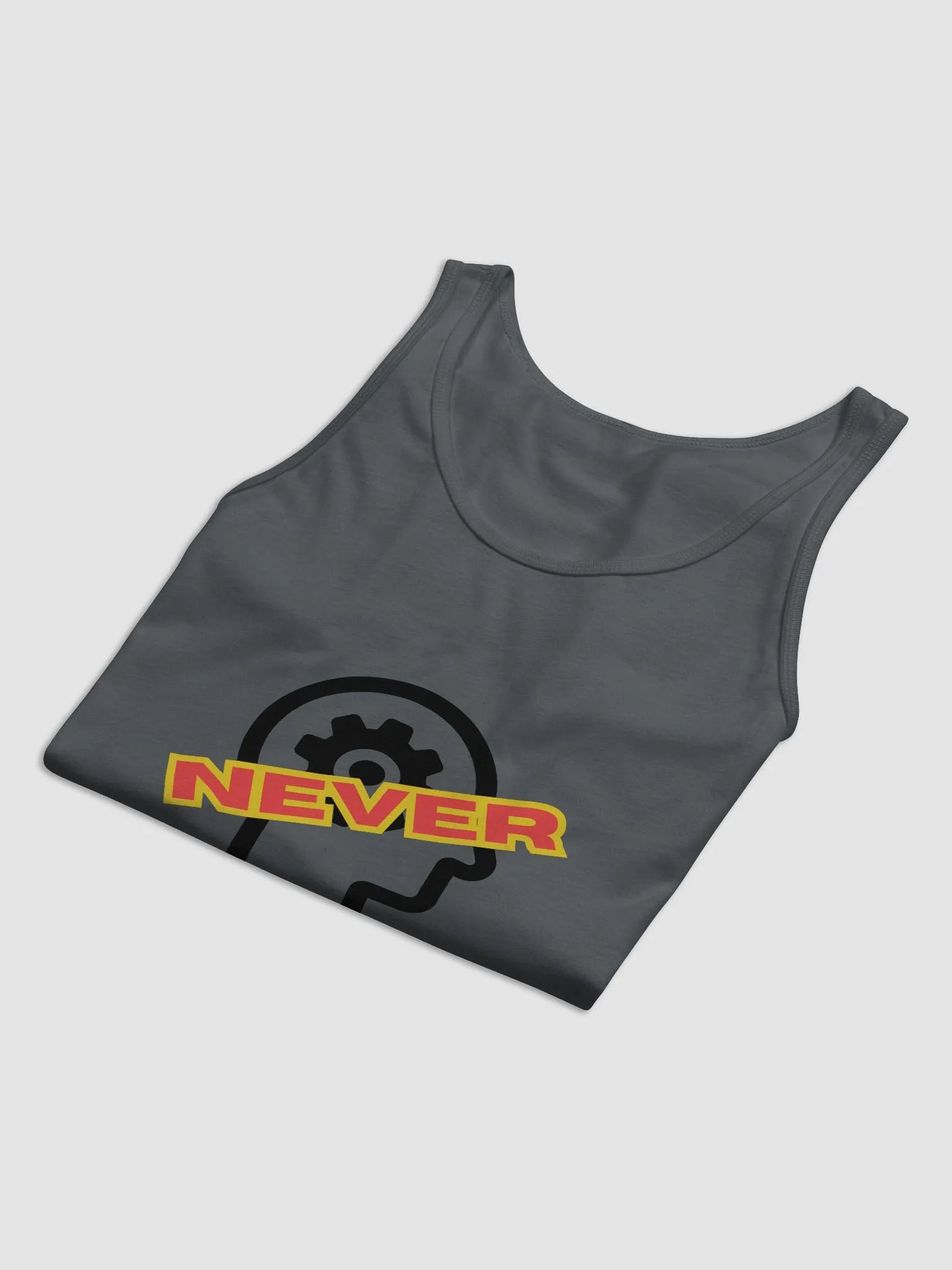 NEVER MIND Settle Red Slant Tank product image (3)