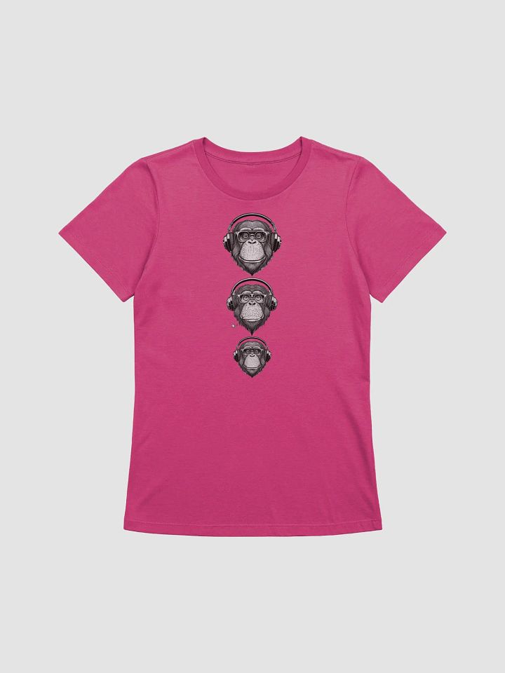 Monkey Business Womans T Shirt (Tri Chimp) product image (1)