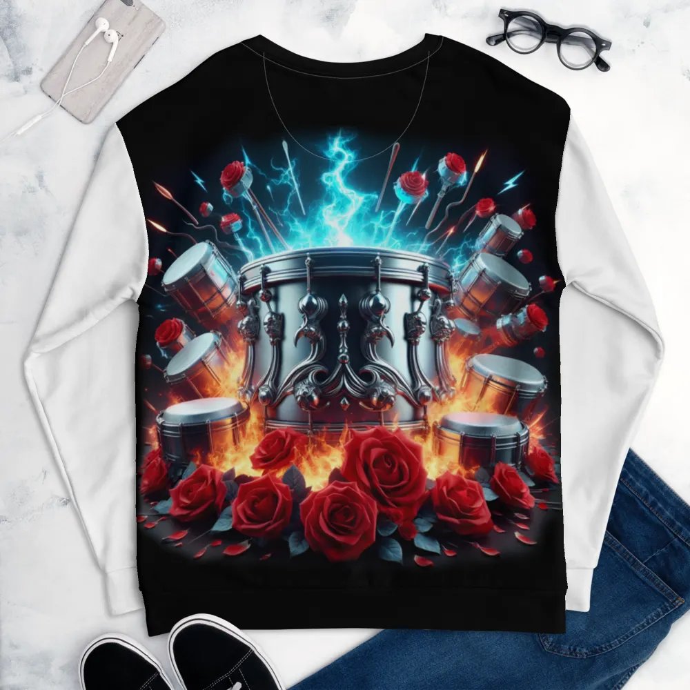 Rhythmic Drum Reverie Recycled - Unisex Sweatshirt #7 product image (6)