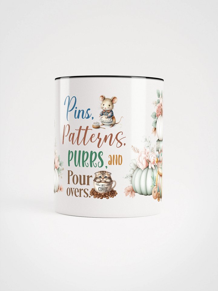 Whimsical Autumn Pins Patterns Coffee Ceramic Mug product image (2)