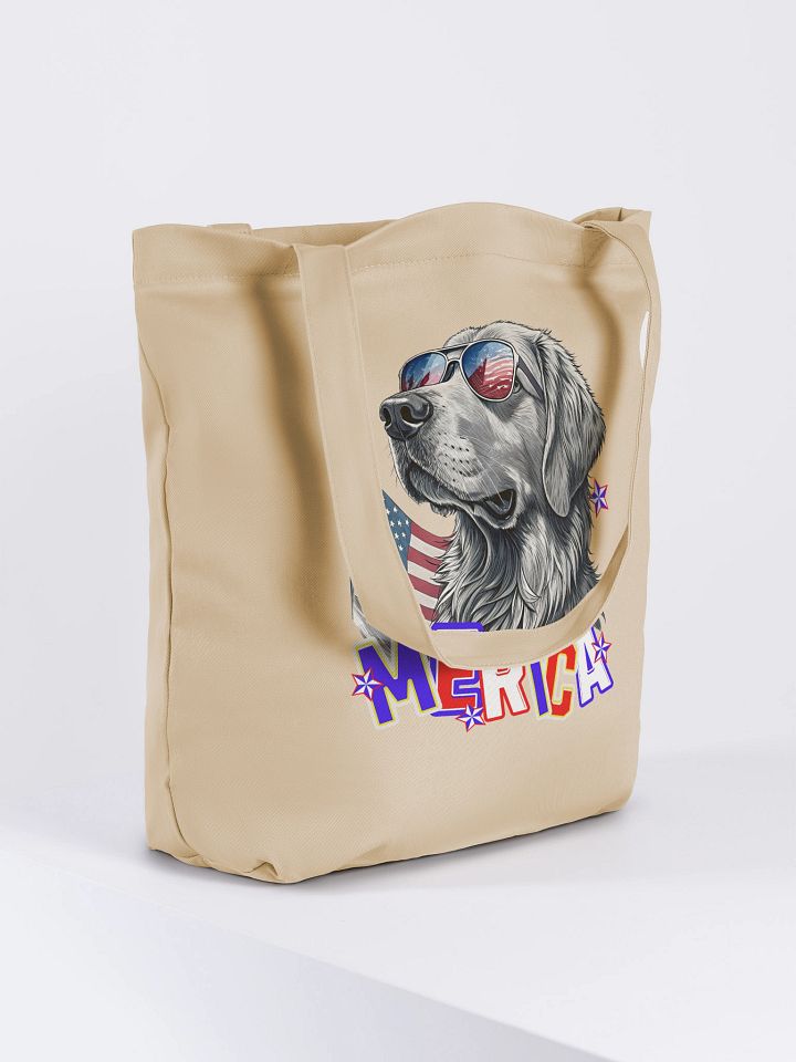 Merica Golden Retriever Patriotic Pooch Eco Tote product image (4)