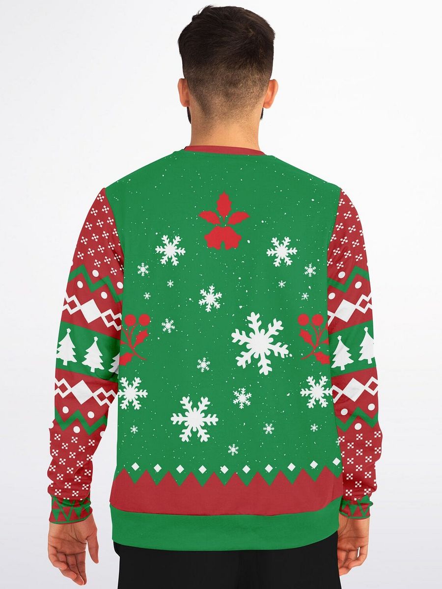 Funny Candy Cane Christmas Sweatshirt | Quirky Holiday Ugly Sweater | Christmas Party Outfit | Festive Winter Pullover product image (8)