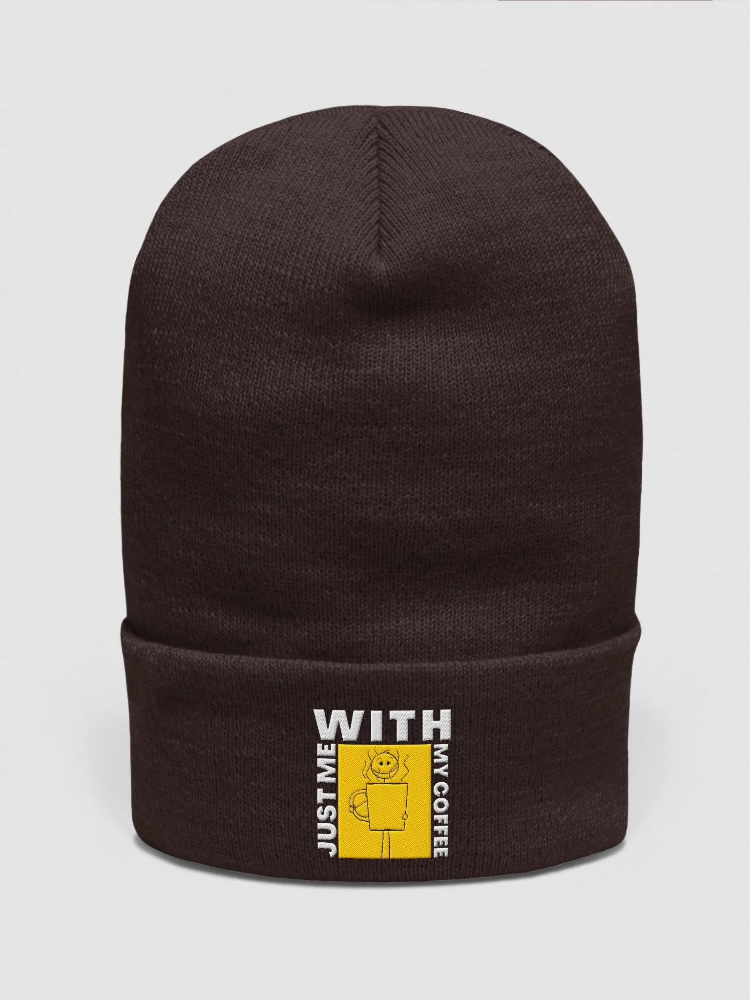 JUST ME WITH MY COFFEE -CUFFED BEANIE product image (7)