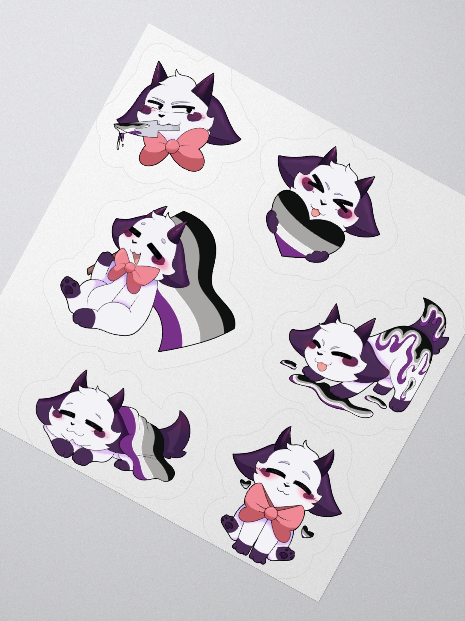 PRIDE/ASexual Sticker sheet product image (2)