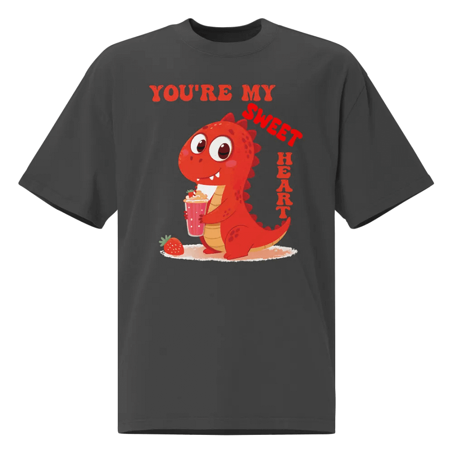 You're My Sweet Heart Dino Oversized Tee product image (1)