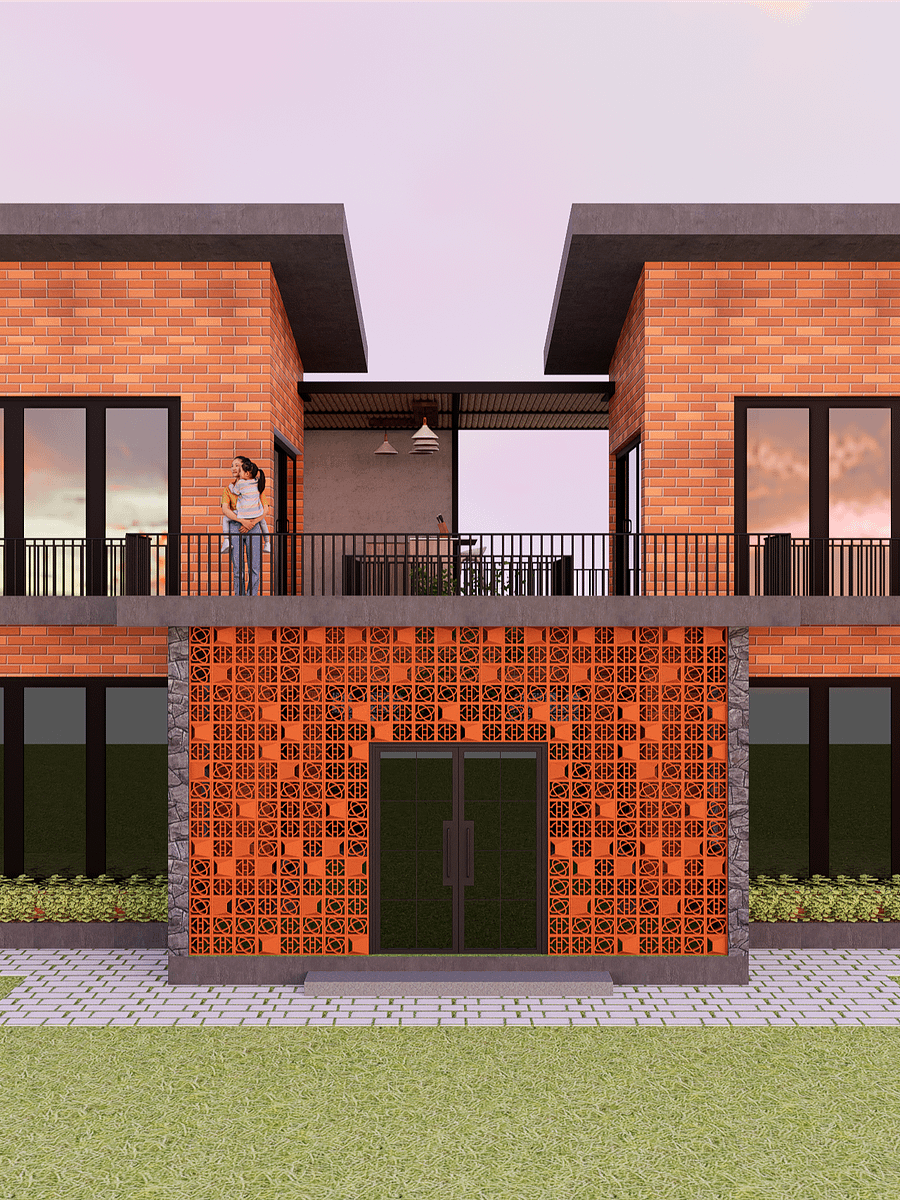 2 STOREY 3BHK COURTYARD HOUSE product image (1)