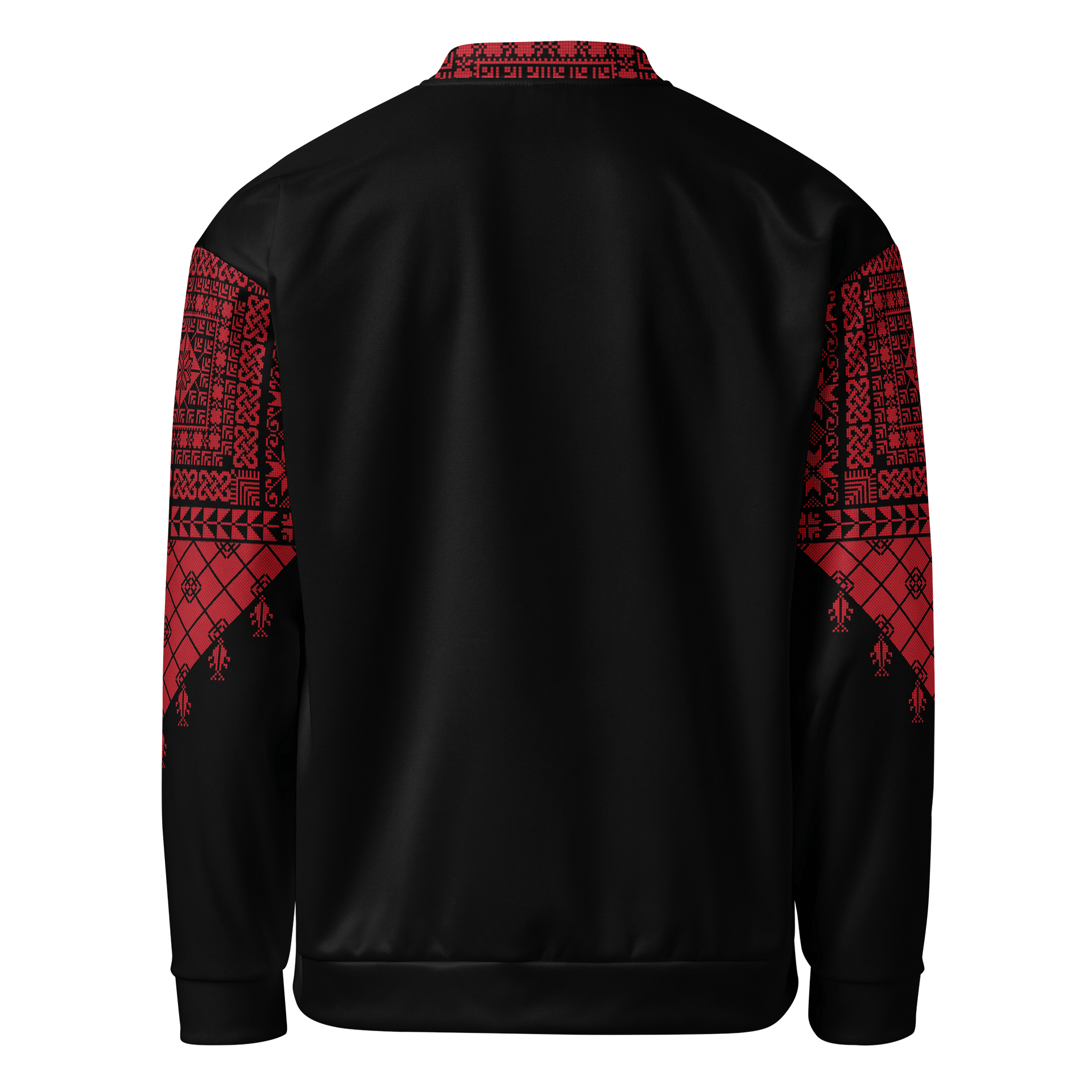 Red Tatreez Unisex Bomber Jacket product image (4)
