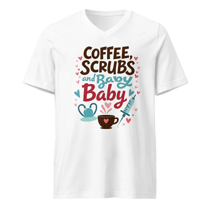 Medical Mama , Coffee, Scrubs, and Baby V-Neck Tee product image (5)
