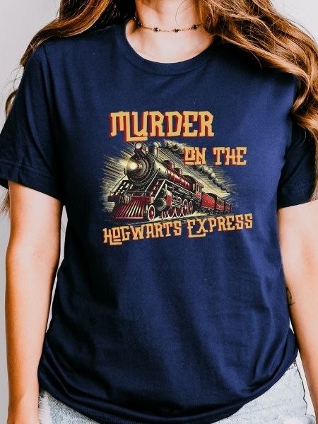 Hogwarts Express Funny Vintage Pulp Mystery Harry Potter Shirt product image (2)